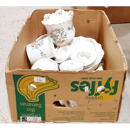 110 - A box of Aynsley ceramics. No shipping. Arrange collection or your own packer and shipper, please. E... 