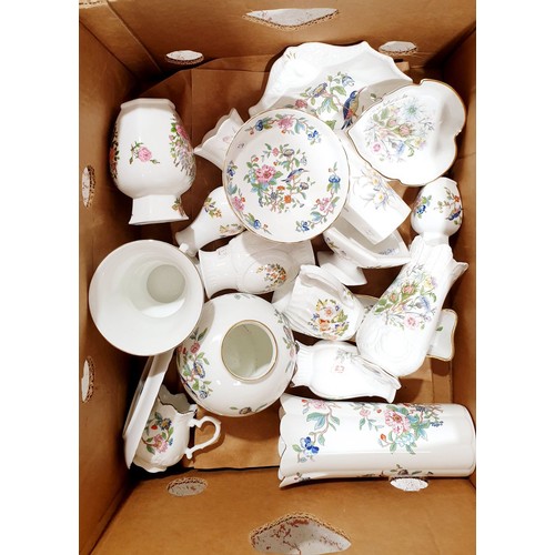 111 - A box of Aynsley ceramics. No shipping. Arrange collection or your own packer and shipper, please. E... 