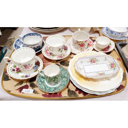 117 - A selection of ceramics including Royal Albert. No shipping. Arrange collection or your own packer a... 