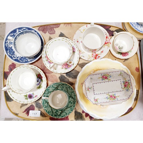 117 - A selection of ceramics including Royal Albert. No shipping. Arrange collection or your own packer a... 