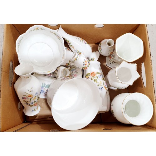 144 - A selection of Aynsley ceramics. No shipping. Arrange collection or your own packer and shipper, ple... 