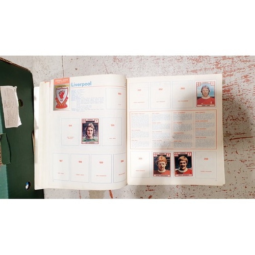 179 - A Mexico 70 football sticker album which is complete, a Panini football 78 sticker album and three f... 