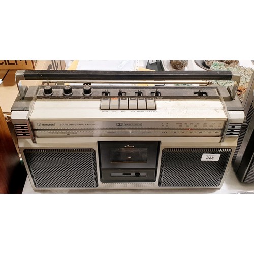 228 - A vintage Ferguson 3T13 boom box. No shipping. Arrange collection or your own packer and shipper, pl... 