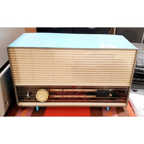 233 - A vintage Pye R33 valve radio A/F. No shipping. Arrange collection or your own packer and shipper, p... 