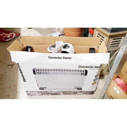 264 - Two electric heaters. No shipping. Arrange collection or your own packer and shipper, please. Electr... 