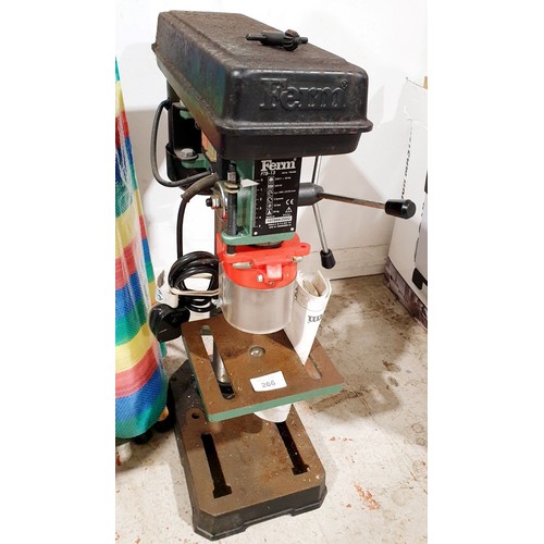 266 - A Ferm pillar drill. No shipping. Arrange collection or your own packer and shipper, please. Electri... 