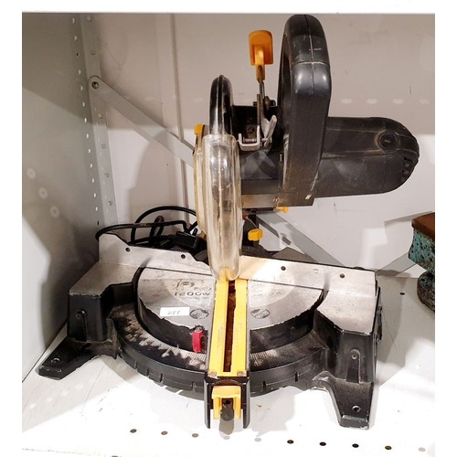 277 - A Parkside chop saw. No shipping. Arrange collection or your own packer and shipper, please. Electri... 