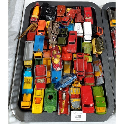 330 - A selection of toy vehicles. UK shipping £14.