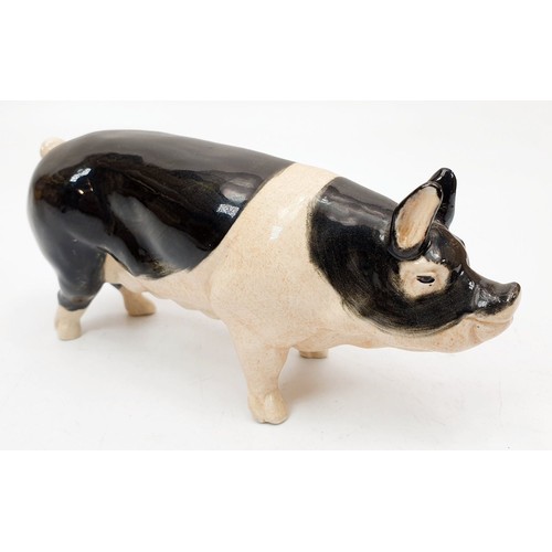 351 - An Excalibur ceramic model of a pig, length 6.5