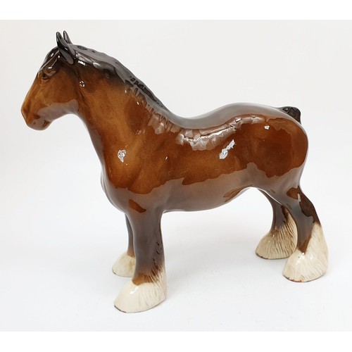 359 - A Beswick model of a shire horse, height 8.25