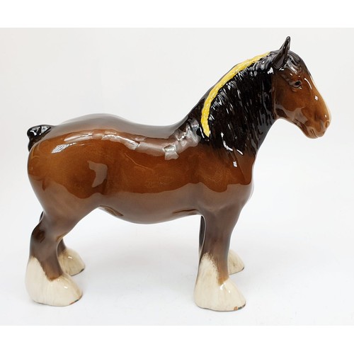 359 - A Beswick model of a shire horse, height 8.25