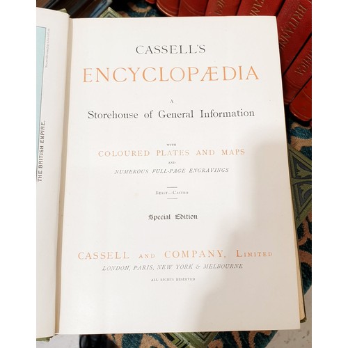 377 - Cassell's Encyclopaedia, A Store House of General Information, volumes 2-7. UK shipping £14.