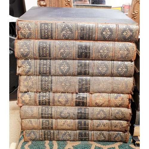 384 - Cassell's Book of Knowledge in eight volumes. UK shipping £14.