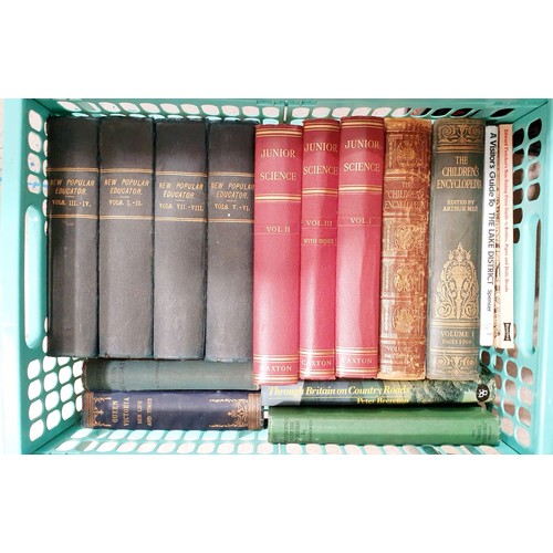 391 - A box of vintage books. No shipping. Arrange collection or your own packer and shipper, please. Elec... 