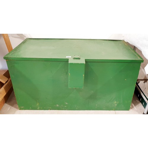 404 - A metal van safe, width 40.25