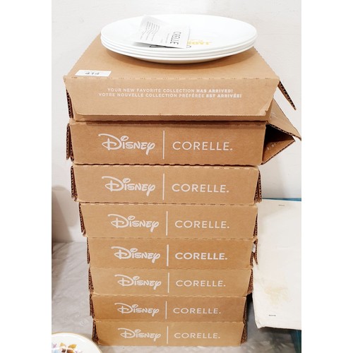 414 - New in box set of Corelle Disney plates. No shipping. Arrange collection or your own packer and ship... 