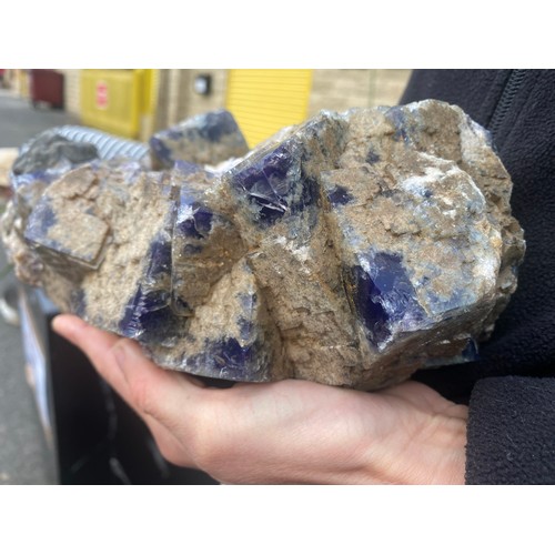 79 - A large Weardale fluorite specimen, length 11