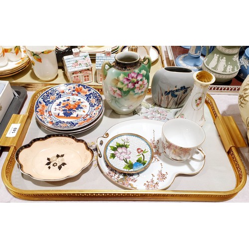 149 - A selection of Noritake and other Japanese ceramics including hand painted. No shipping. Arrange col... 