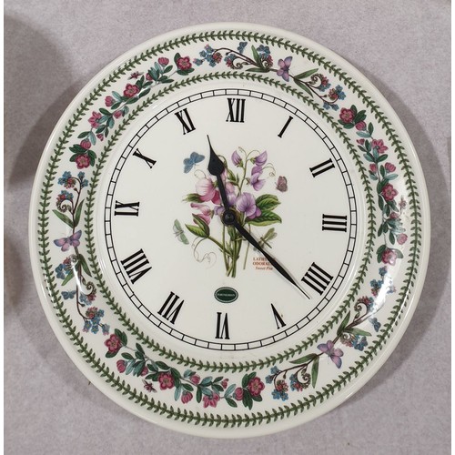 155 - A Portmeirion ceramic wall clock, diameter 10.5