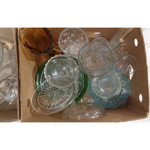 161 - Two boxes of cut and other glassware. No shipping. Arrange collection or your own packer and shipper... 