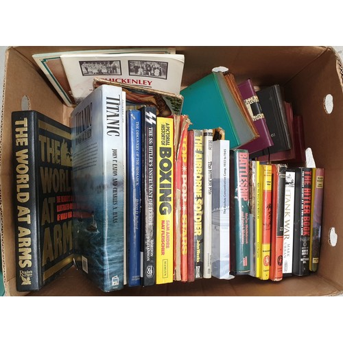 167 - A box of books including war related. No shipping. Arrange collection or your own packer and shipper... 