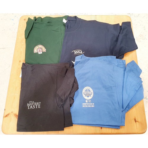 229 - A selection of new brewery related T-shirts, sizes L and XL. UK shipping £14.