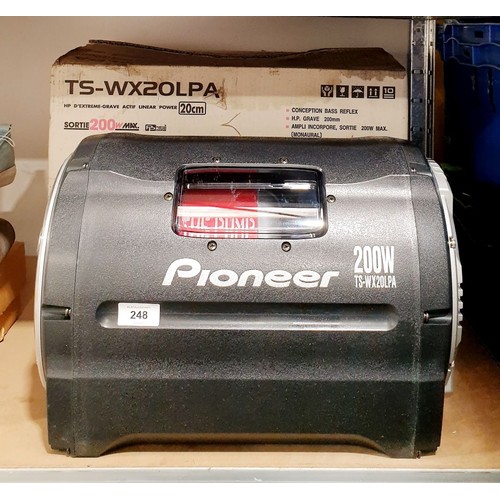 248 - A new in box Pioneer TS-WX20LPA sub woofer. No shipping. Arrange collection or your own packer and s... 