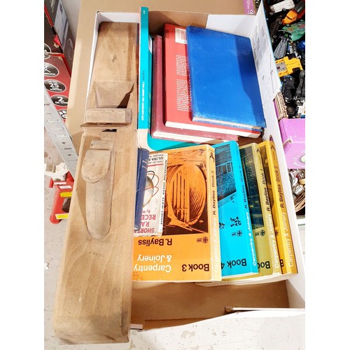 251 - A selection of carpentry and joinery books together with a box plane. No shipping. Arrange collectio... 