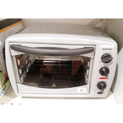 273 - A new in box Silver Crest electric grill and fan oven. No shipping. Arrange collection or your own p... 