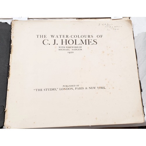 295 - A folio of lithographs by C. J. Holmes, each plate 8.25