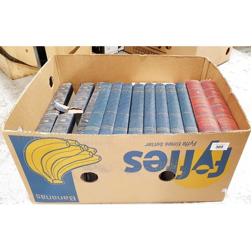 305 - A box of vintage books. No shipping. Arrange collection or your own packer and shipper, please. Elec... 