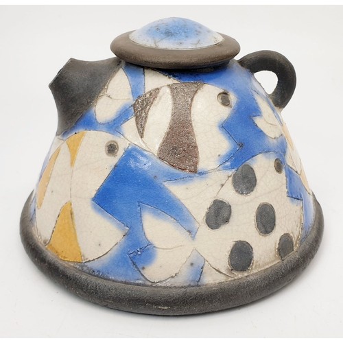 346 - Rob Whelpton: a Studio Pottery teapot, height 3.25