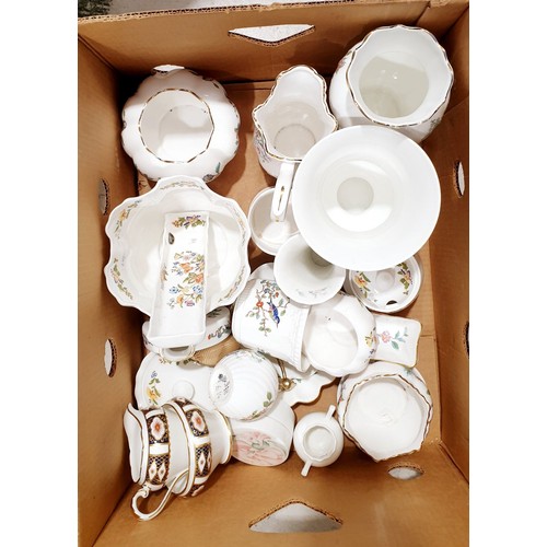 400 - A box of Aynsley ceramics. No shipping. Arrange collection or your own packer and shipper, please. E... 