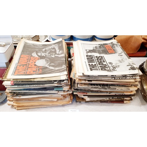 407 - A selection of 1970s The War Papers newspapers. UK shipping £14.