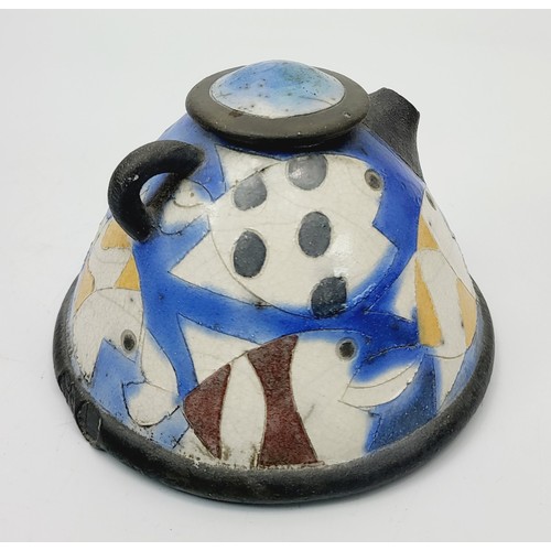 346 - Rob Whelpton: a Studio Pottery teapot, height 3.25