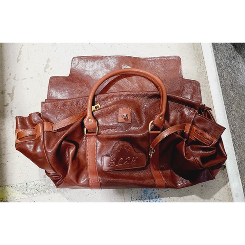 395 - A Sacs leather bag, a brief case and one other bag. No shipping. Arrange collection or your own pack... 