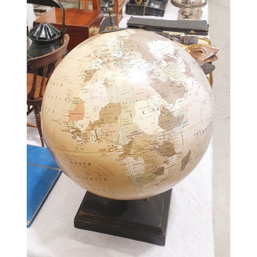 97 - A vintage style globe, height 17.75