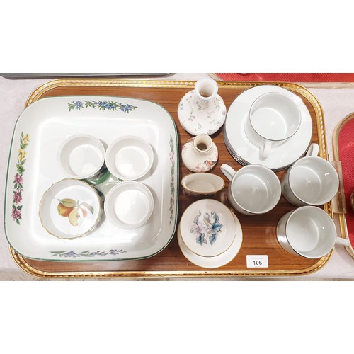 106 - A selection of Royal Worcester ceramics. No shipping. Arrange collection or your own packer and ship... 