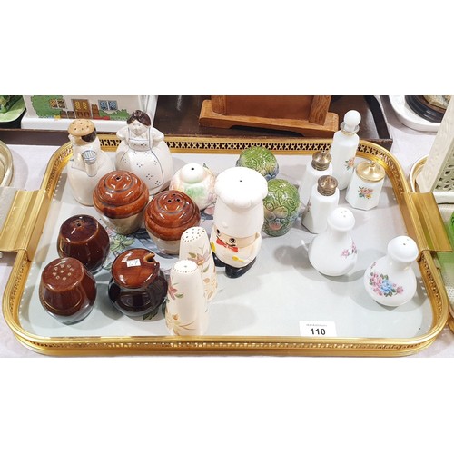 110 - A selection of novelty cruet sets. No shipping. Arrange collection or your own packer and shipper, p... 