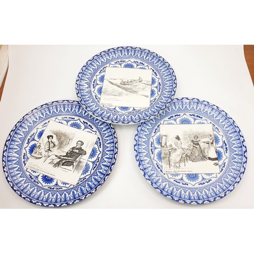 300 - Three Royal Doulton Gibson Girl plates, diameter 10.5