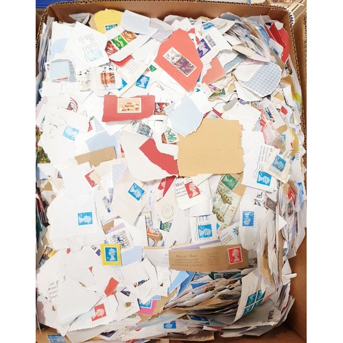 374 - Two boxes of stamps. No shipping. Arrange collection or your own packer and shipper, please. Electri... 