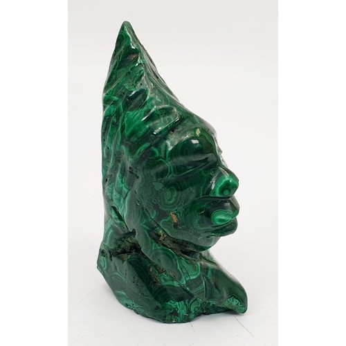 71 - A Malachite carving, A/F, height 3.25