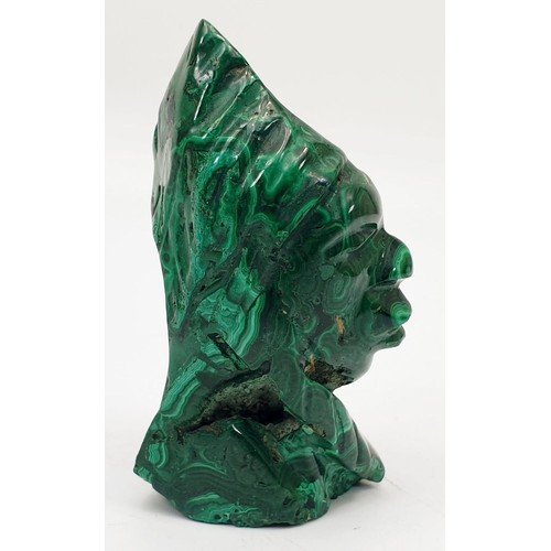 71 - A Malachite carving, A/F, height 3.25