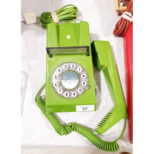 97 - A reproduction Trimphone. UK shipping £14.