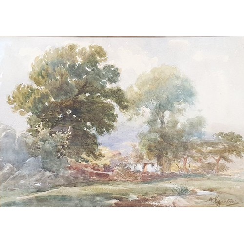 326 - Wycliffe Egginton: a water colour landscape, signed lower left, 9.5