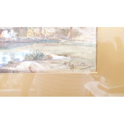 326 - Wycliffe Egginton: a water colour landscape, signed lower left, 9.5