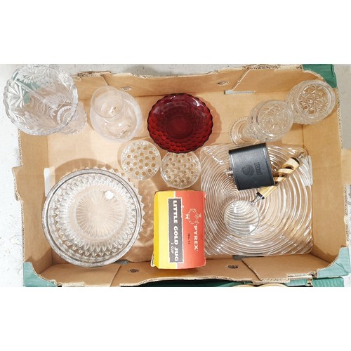 128 - Two boxes of ceramics and glass. No shipping. Arrange collection or your own packer and shipper, ple... 