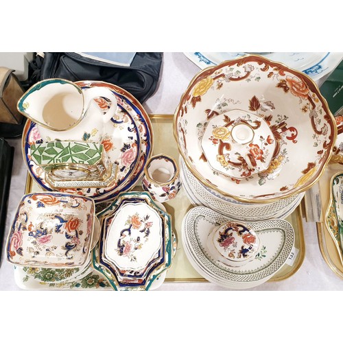 133 - A tray of Mason's ceramics. No shipping. Arrange collection or your own packer and shipper, please. ... 