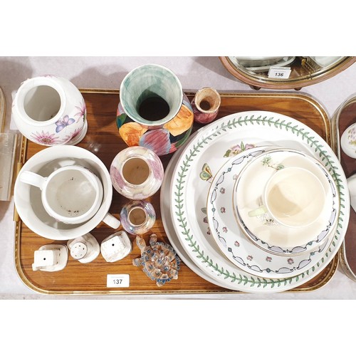 137 - A selection of Portmeirion and other ceramics. No shipping. Arrange collection or your own packer an... 