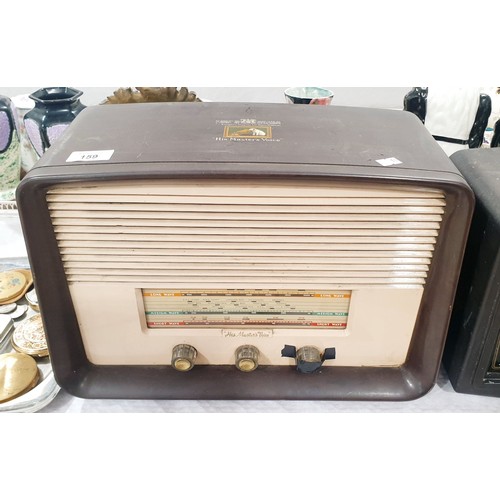 159 - Two vintage valve radios A/F. No shipping. Arrange collection or your own packer and shipper, please... 